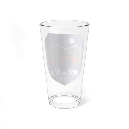 Coat of arms of Želino Municipality (North Macedonia) (Coat of Arms) Pint Glass 16oz