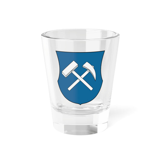 Coa Romania Town Boksánbánya Historical (Oman) (Coat of Arms) Shot Glass 1.5oz