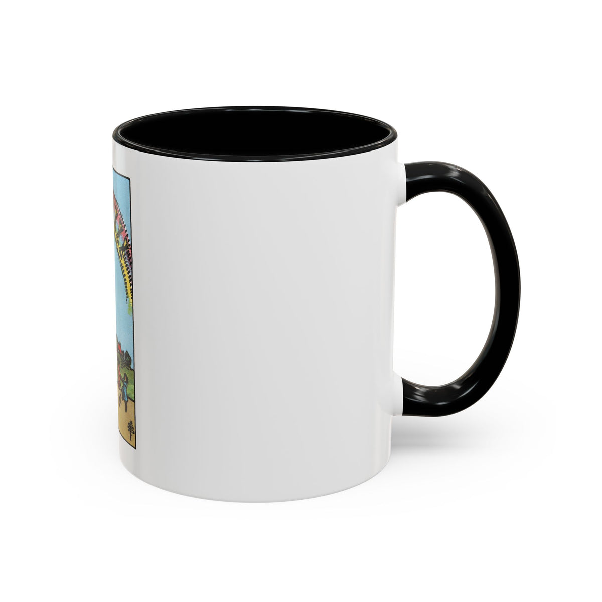 The 10 of Cups (Tarot Card) Accent Coffee Mug