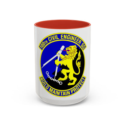 100 Civil Engineer Squadron USAFE (U.S. Air Force) Accent Coffee Mug