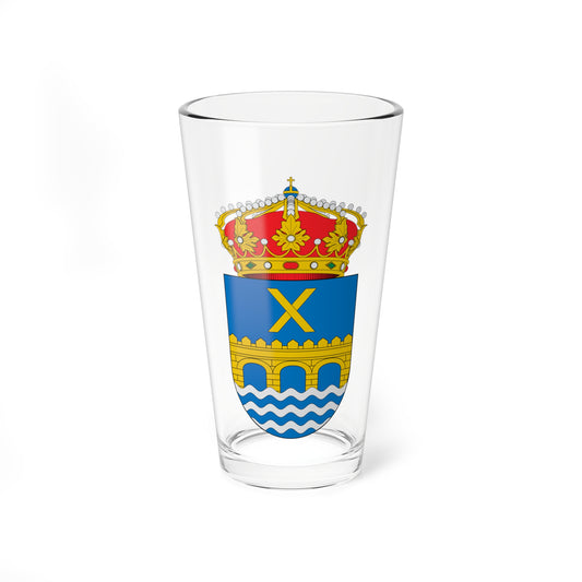 Escudo de Alcalá del Júcar (Spain) (Coat of Arms) Pint Glass 16oz