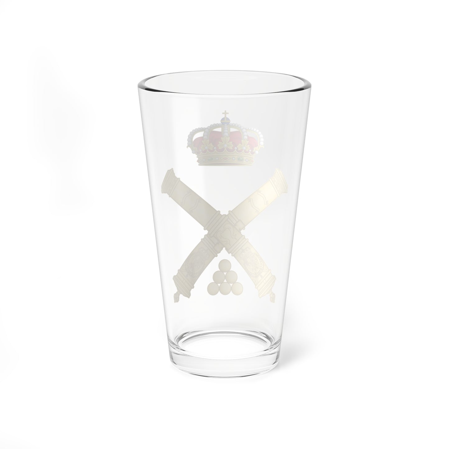Emblem of the Artillery Forces of the Spanish Army (Spain) (Coat of Arms) Pint Glass 16oz