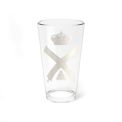 Emblem of the Artillery Forces of the Spanish Army (Spain) (Coat of Arms) Pint Glass 16oz
