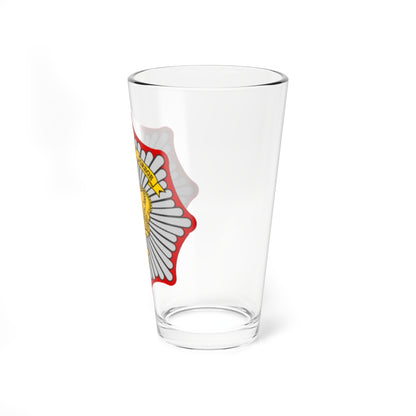 Emblem for the Danish Royal Life Guards Musical Corps (Denmark) (Coat of Arms) Pint Glass 16oz