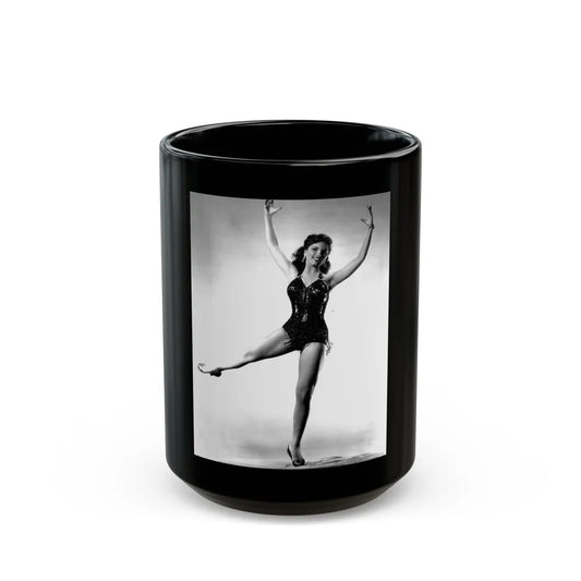 Debra Paget #550 (Vintage Female Icon) Black Coffee Mug-15oz-Go Mug Yourself