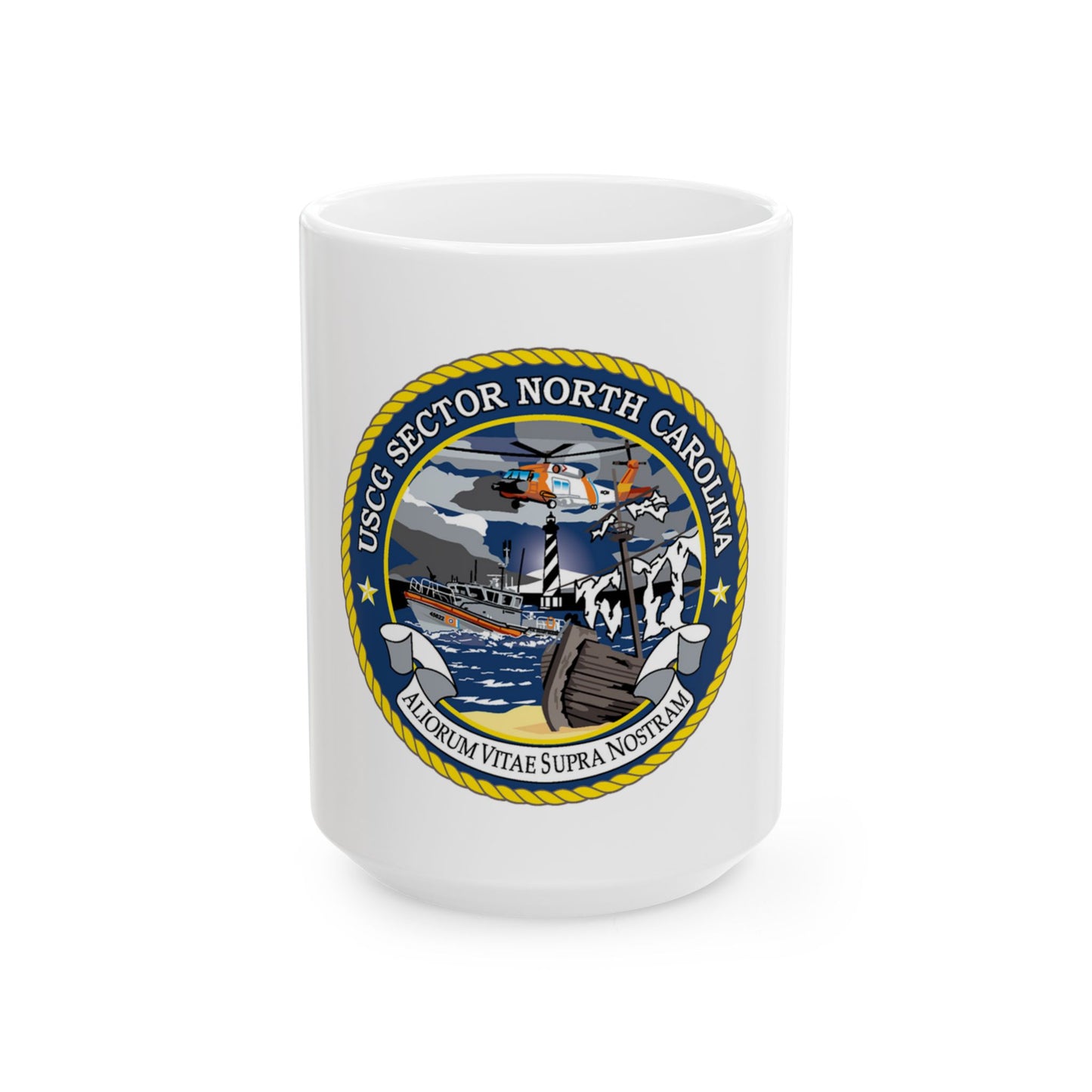 USCG Secctor North Carolina (U.S. Coast Guard) White Coffee Mug