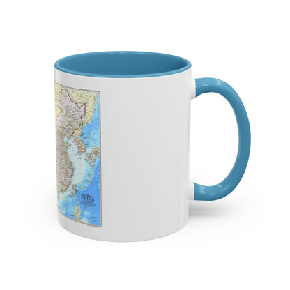 China - The People's Republic (1980) (Map) Accent Coffee Mug