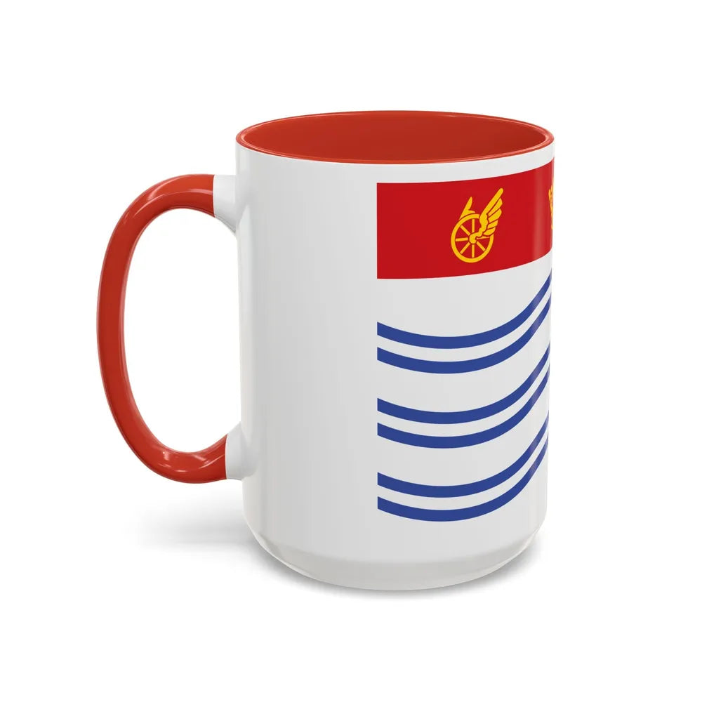 Flag of Barrie Canada - Accent Coffee Mug-Go Mug Yourself