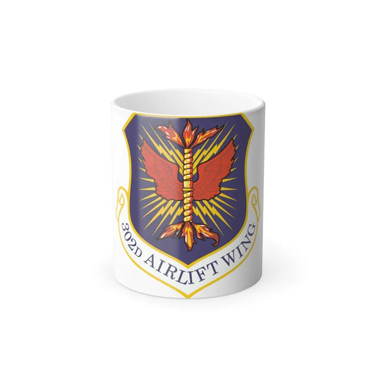 302d Airlift Wing (U.S. Air Force) Color Changing Coffee Mug-11oz-Go Mug Yourself