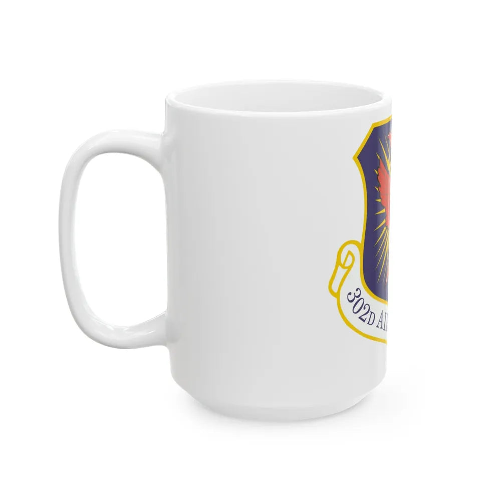 302d Airlift Wing (U.S. Air Force) White Coffee Mug-Go Mug Yourself