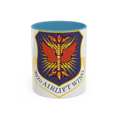 302d Airlift Wing (U.S. Air Force) Accent Coffee Mug 11oz Light Blue - Go Mug Yourself