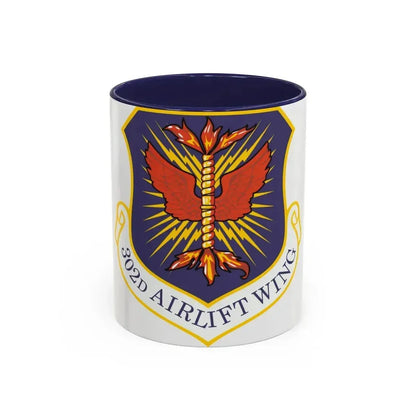 302d Airlift Wing (U.S. Air Force) Accent Coffee Mug 11oz Navy - Go Mug Yourself