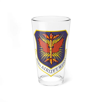 302d Airlift Wing (U.S. Air Force) Pint Glass 16oz 16oz - Go Mug Yourself