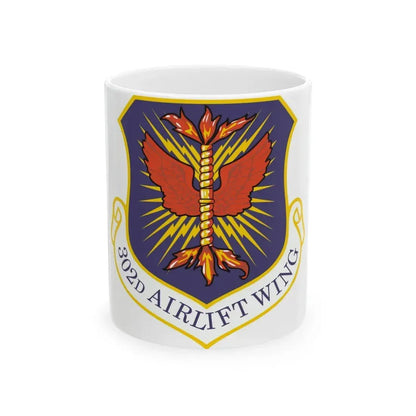 302d Airlift Wing (U.S. Air Force) White Coffee Mug 11oz - Go Mug Yourself