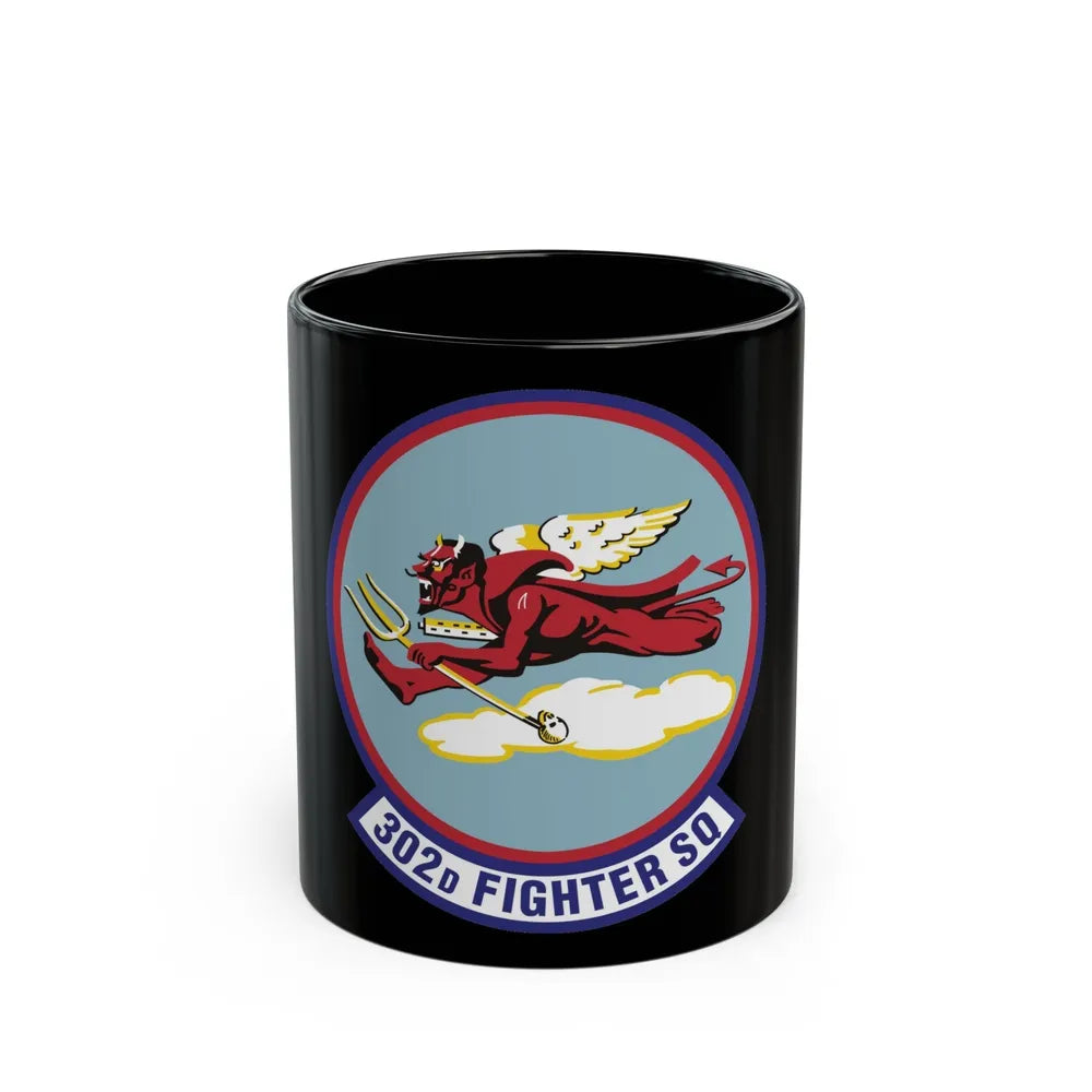 302d Fighter Squadron (U.S. Air Force) Black Coffee Mug-11oz-Go Mug Yourself