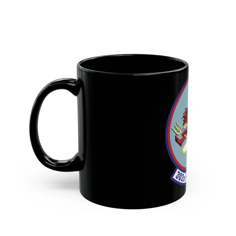 302d Fighter Squadron (U.S. Air Force) Black Coffee Mug-Go Mug Yourself