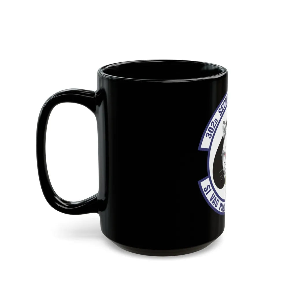 302d Security Forces Squadron (U.S. Air Force) Black Coffee Mug-Go Mug Yourself