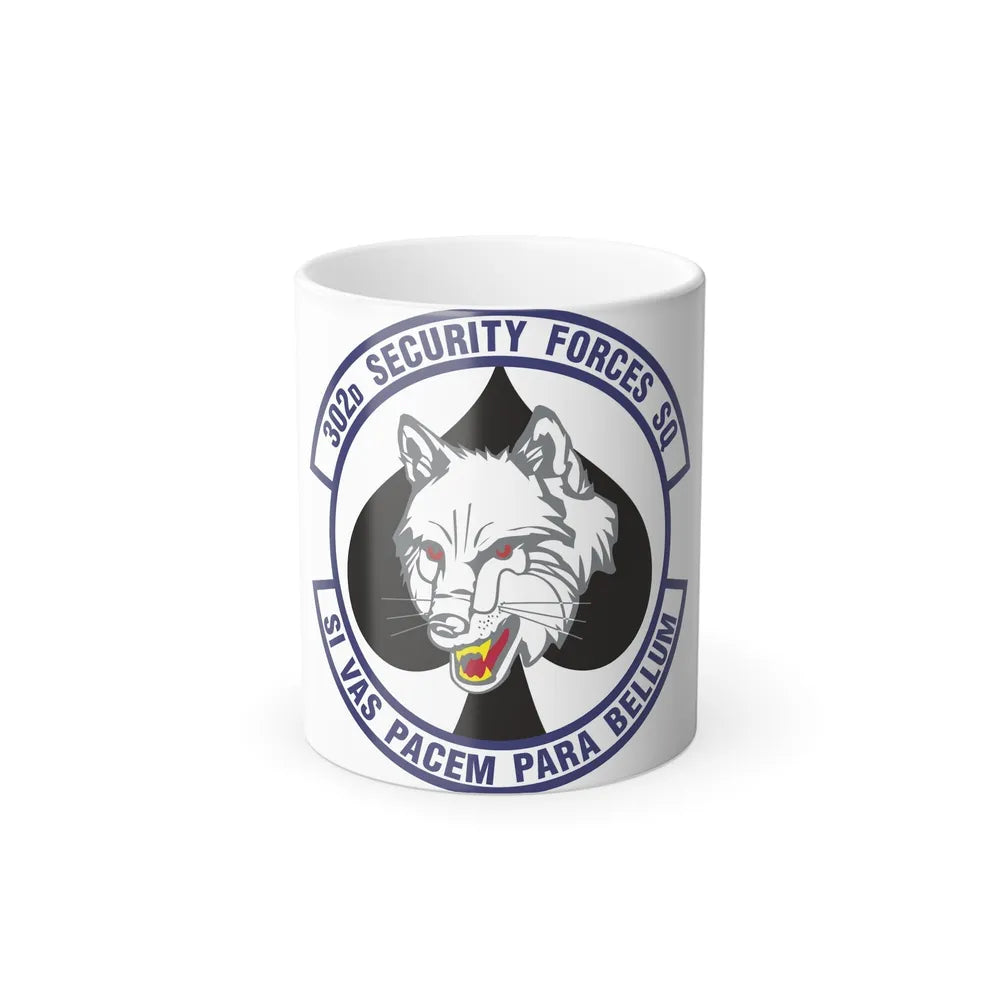 302d Security Forces Squadron (U.S. Air Force) Color Changing Coffee Mug-11oz-Go Mug Yourself