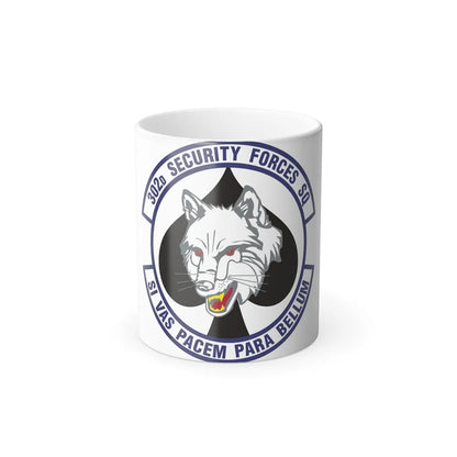 302d Security Forces Squadron (U.S. Air Force) Color Changing Coffee Mug-11oz-Go Mug Yourself