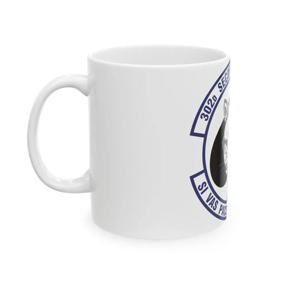 302d Security Forces Squadron (U.S. Air Force) White Coffee Mug-Go Mug Yourself