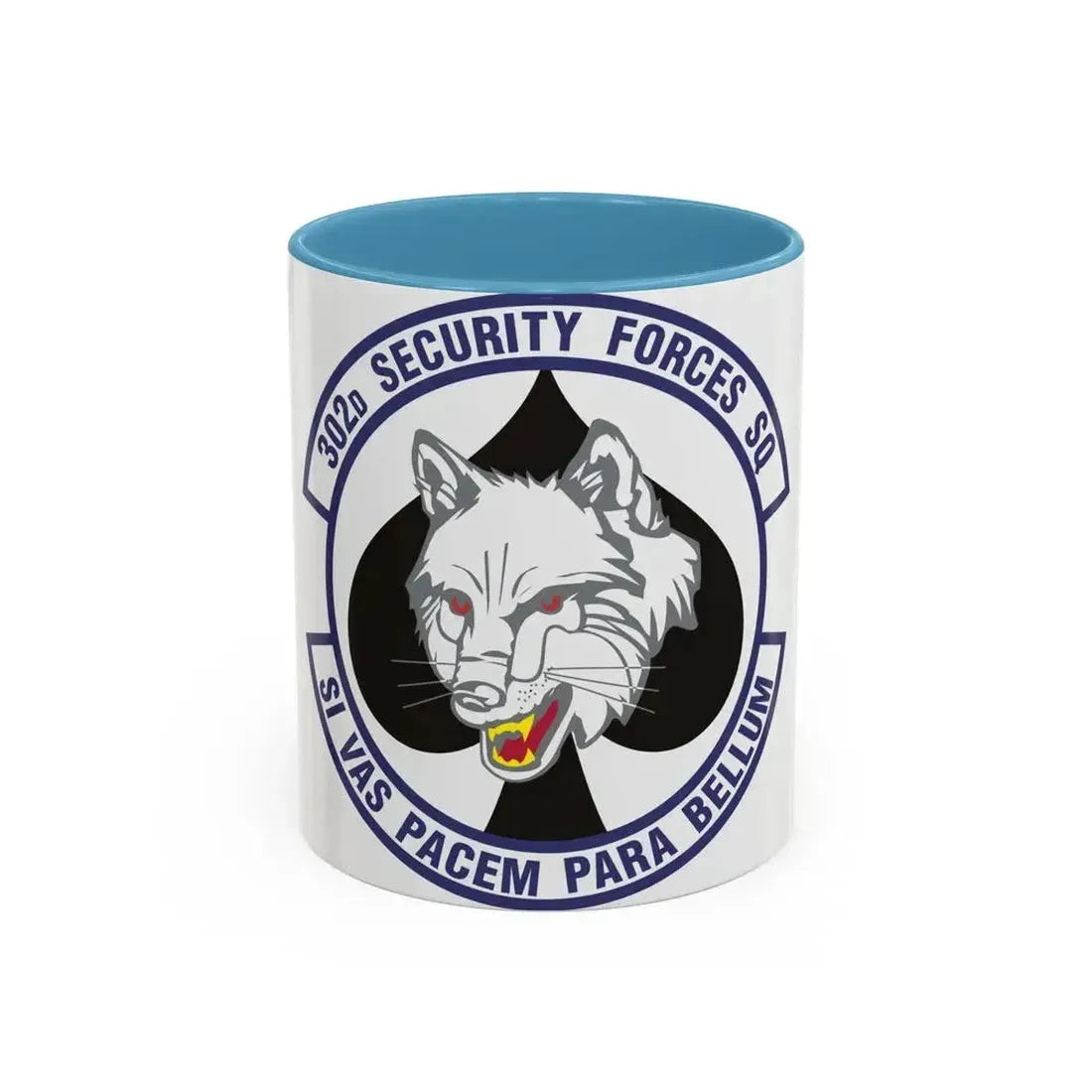 302d Security Forces Squadron (U.S. Air Force) Accent Coffee Mug 11oz Light Blue - Go Mug Yourself