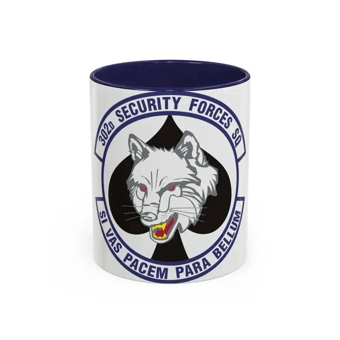302d Security Forces Squadron (U.S. Air Force) Accent Coffee Mug 11oz Navy - Go Mug Yourself