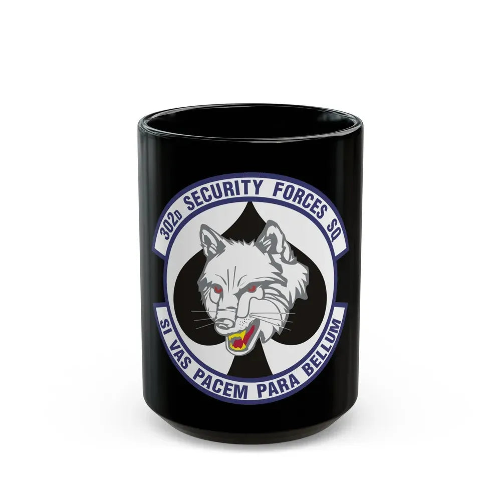 302d Security Forces Squadron (U.S. Air Force) Black Coffee Mug 15oz - Go Mug Yourself
