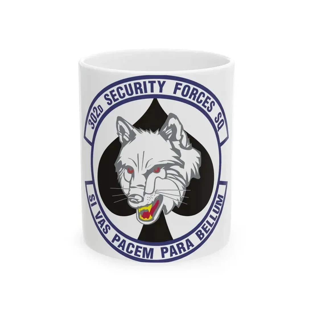 302d Security Forces Squadron (U.S. Air Force) White Coffee Mug 11oz - Go Mug Yourself