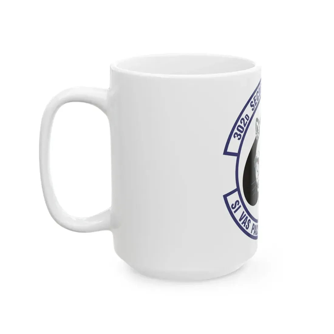302d Security Forces Squadron (U.S. Air Force) White Coffee Mug - Go Mug Yourself
