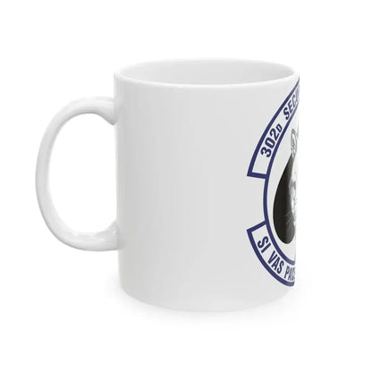302d Security Forces Squadron (U.S. Air Force) White Coffee Mug - Go Mug Yourself