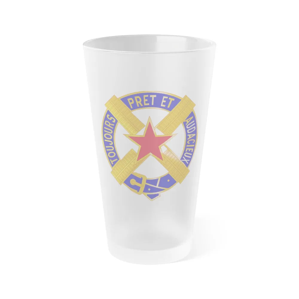 303 Cavalry Regiment USAR (U.S. Army) Frosted Pint Glass 16oz-Go Mug Yourself