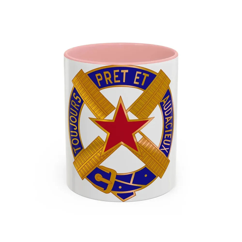 303 Cavalry Regiment USAR (U.S. Army) Accent Coffee Mug 11oz Pink - Go Mug Yourself