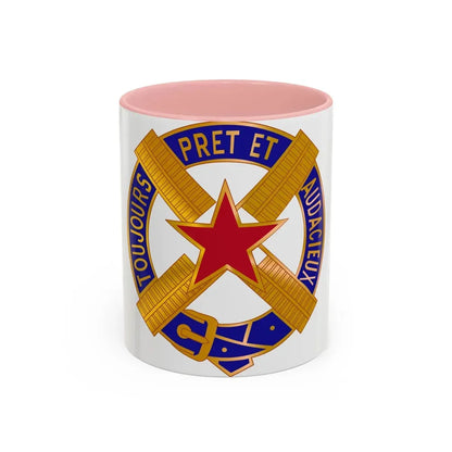 303 Cavalry Regiment USAR (U.S. Army) Accent Coffee Mug 11oz Pink - Go Mug Yourself