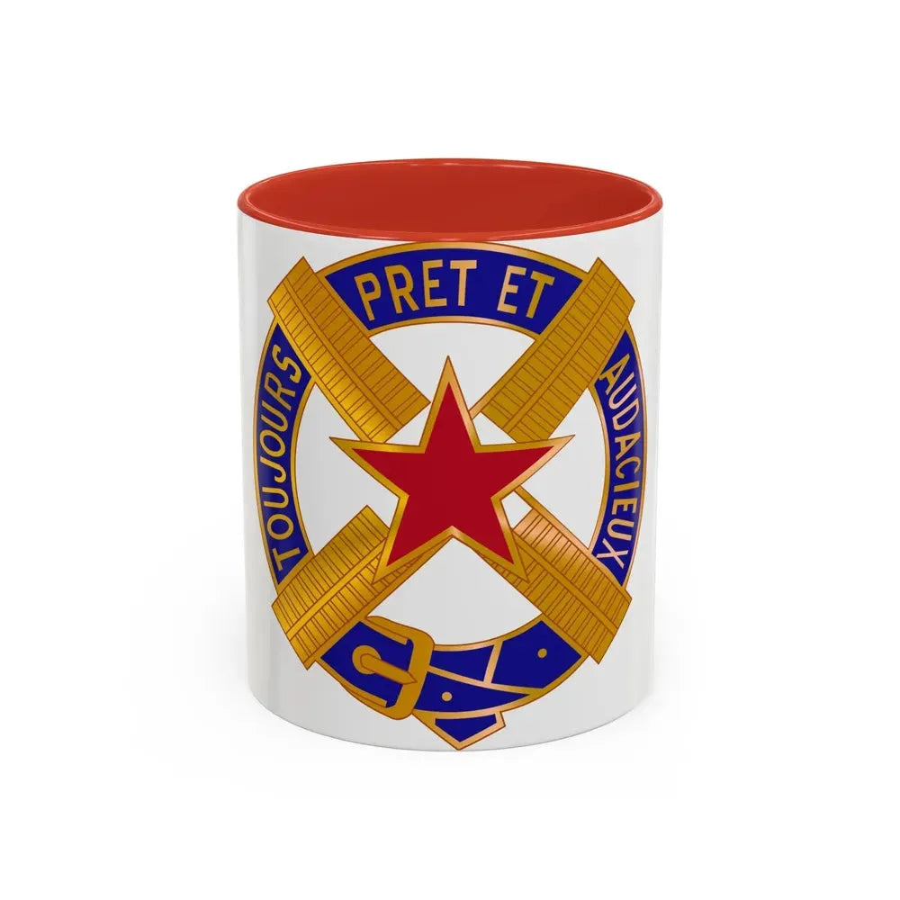 303 Cavalry Regiment USAR (U.S. Army) Accent Coffee Mug 11oz Red - Go Mug Yourself