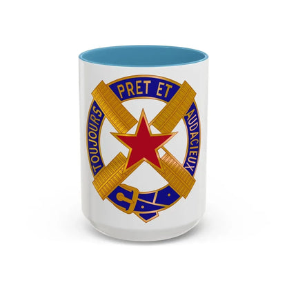 303 Cavalry Regiment USAR (U.S. Army) Accent Coffee Mug 15oz Light Blue - Go Mug Yourself