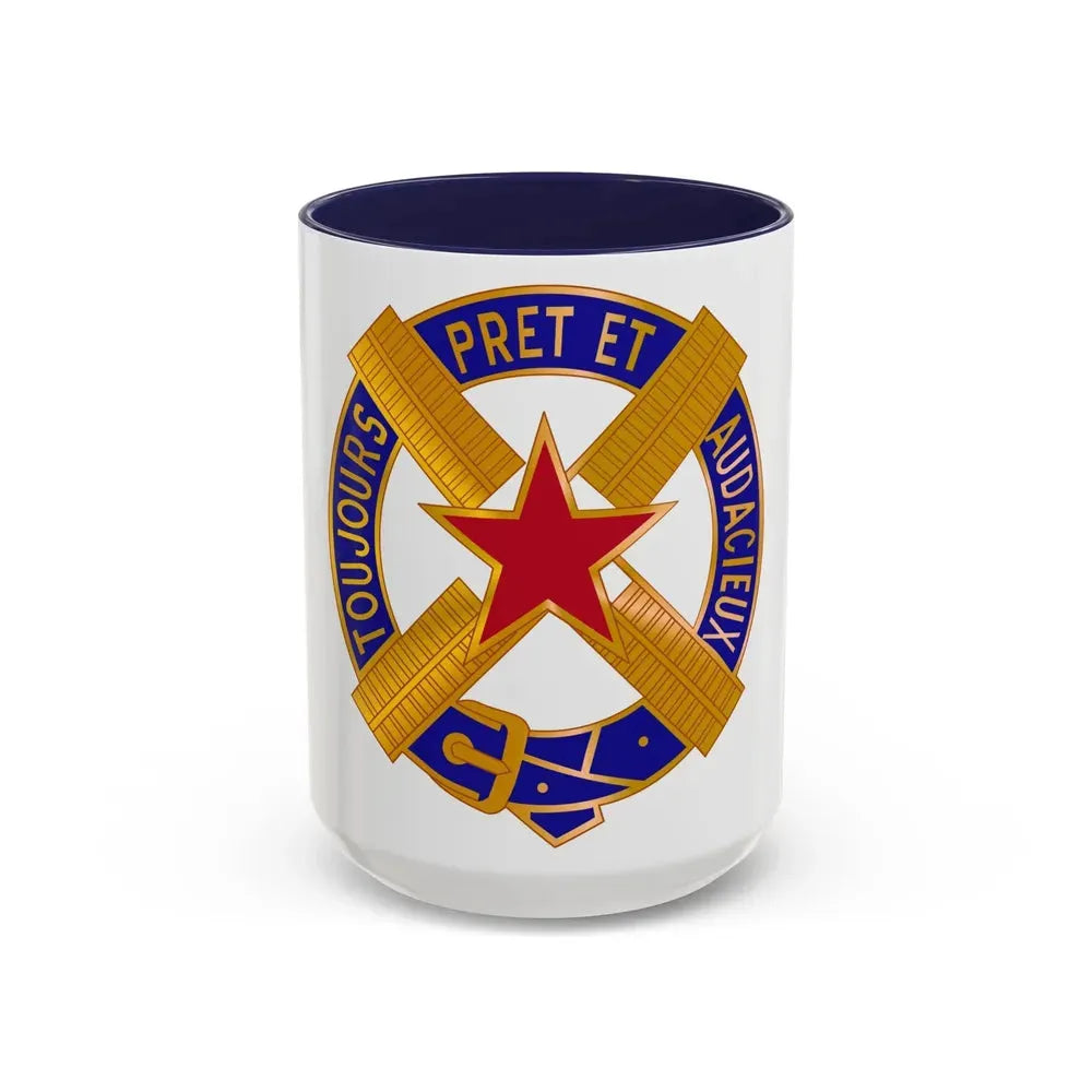 303 Cavalry Regiment USAR (U.S. Army) Accent Coffee Mug 15oz Navy - Go Mug Yourself