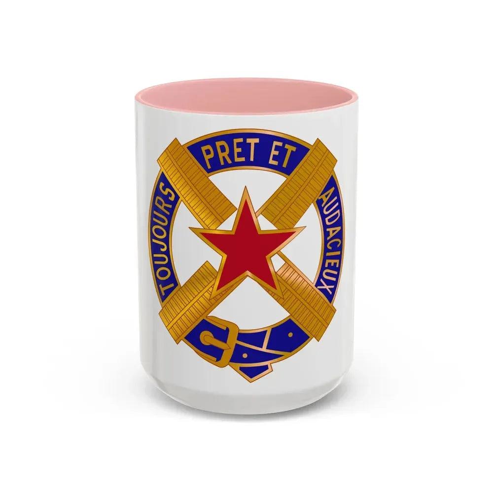 303 Cavalry Regiment USAR (U.S. Army) Accent Coffee Mug 15oz Pink - Go Mug Yourself