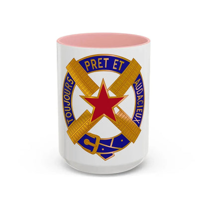 303 Cavalry Regiment USAR (U.S. Army) Accent Coffee Mug 15oz Pink - Go Mug Yourself