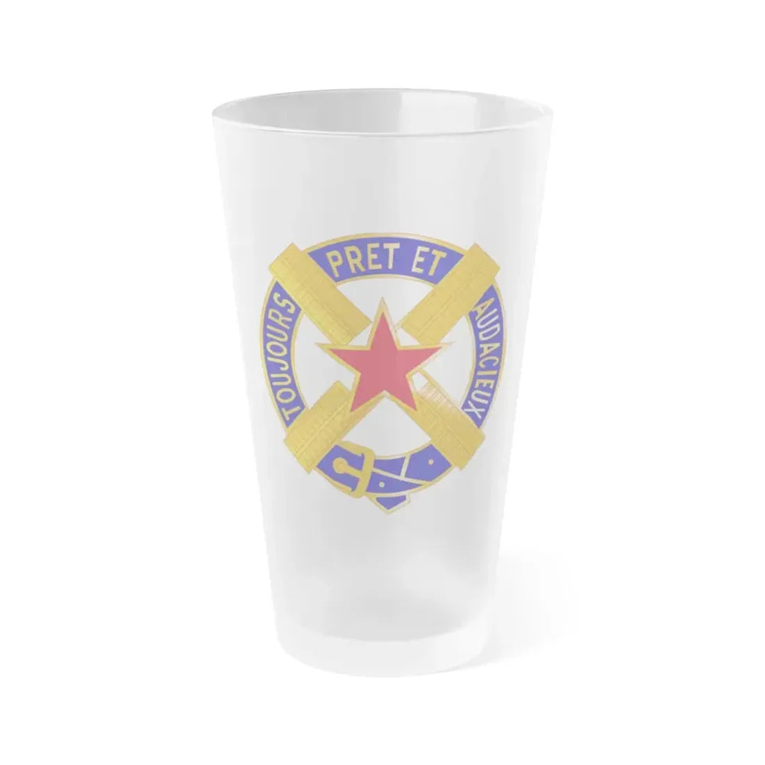 303 Cavalry Regiment USAR (U.S. Army) Frosted Pint Glass 16oz Default Title - Go Mug Yourself