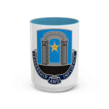 303 Information Operations Battalion (U.S. Army) Accent Coffee Mug 15oz Light Blue - Go Mug Yourself