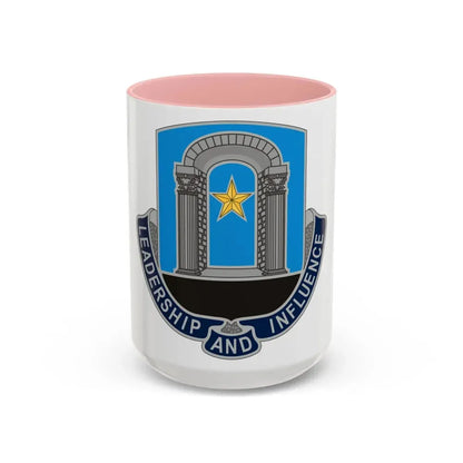 303 Information Operations Battalion (U.S. Army) Accent Coffee Mug 15oz Pink - Go Mug Yourself