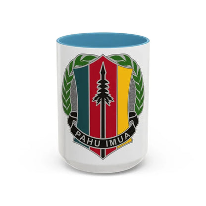 303 Maneuver Enhancement Brigade 2 (U.S. Army) Accent Coffee Mug 15oz Light Blue - Go Mug Yourself