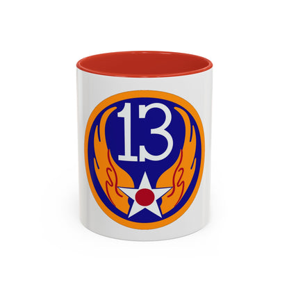 13 Air Force (U.S. Army) Accent Coffee Mug