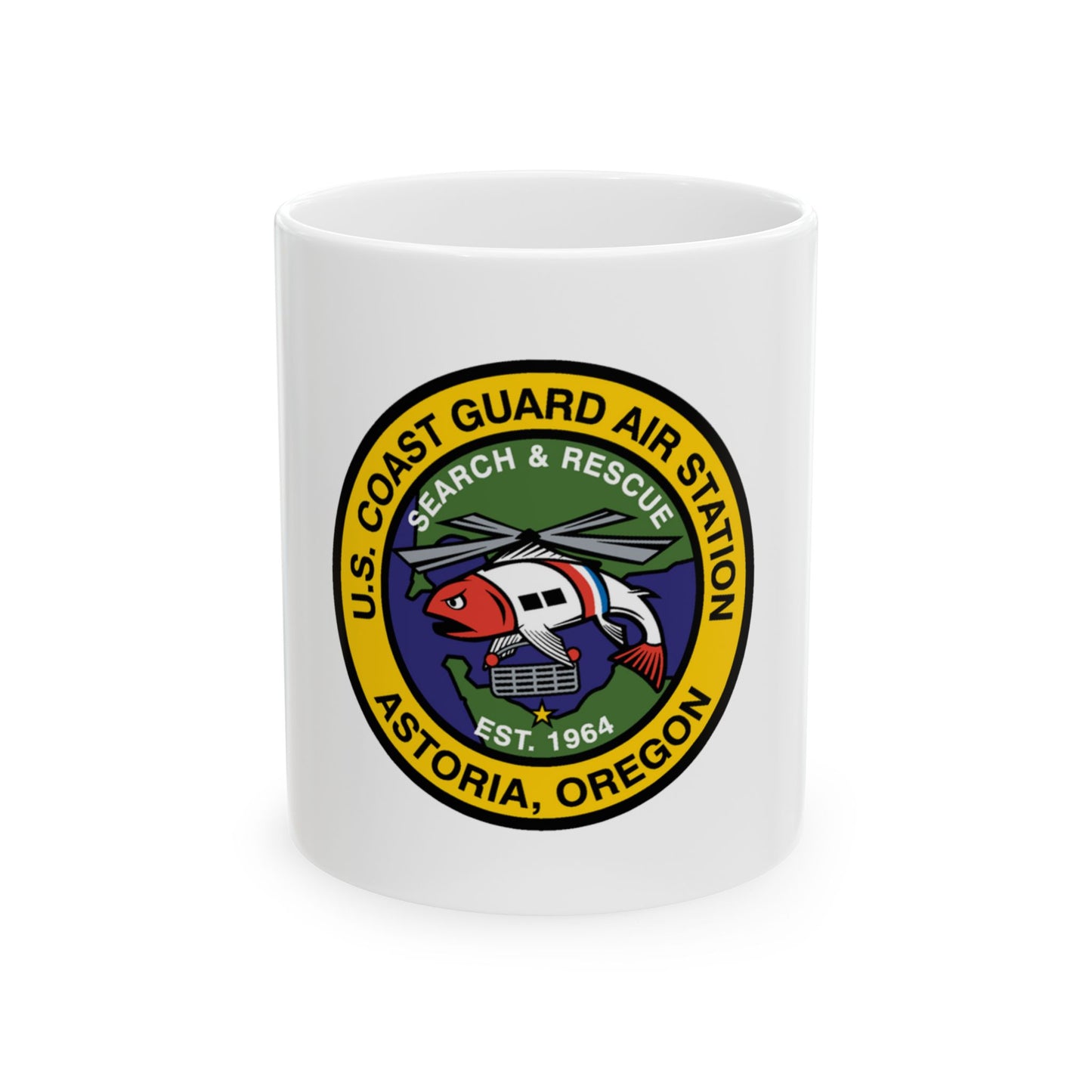 USCG AS Astoria Oregon (U.S. Coast Guard) White Coffee Mug
