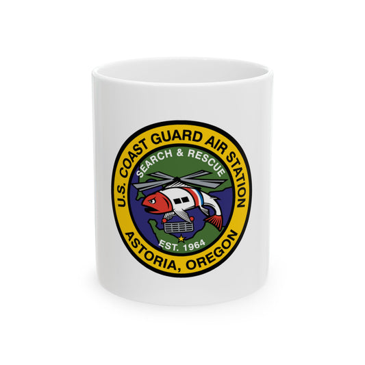 USCG AS Astoria Oregon (U.S. Coast Guard) White Coffee Mug