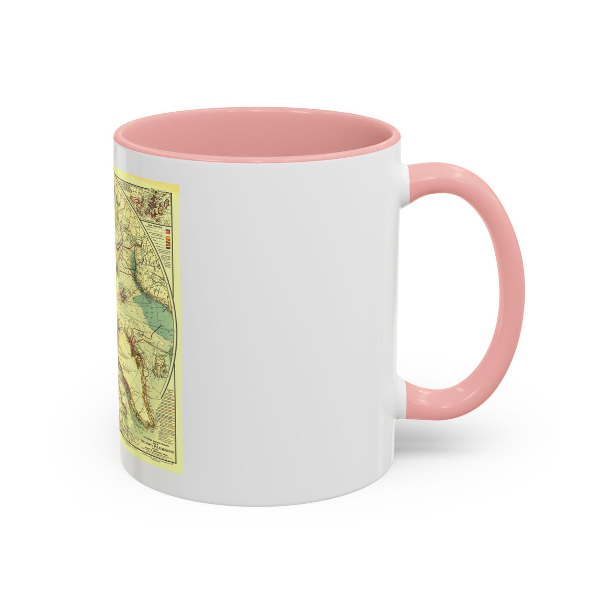 North Pole (1907) (Map) Accent Coffee Mug