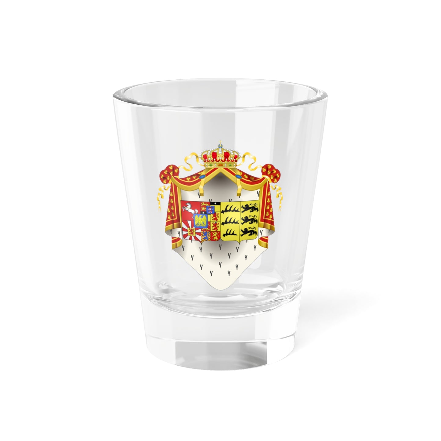 Grandes Armes Catherine de Wurtemberg (Germany) (Coat of Arms) Shot Glass 1.5oz