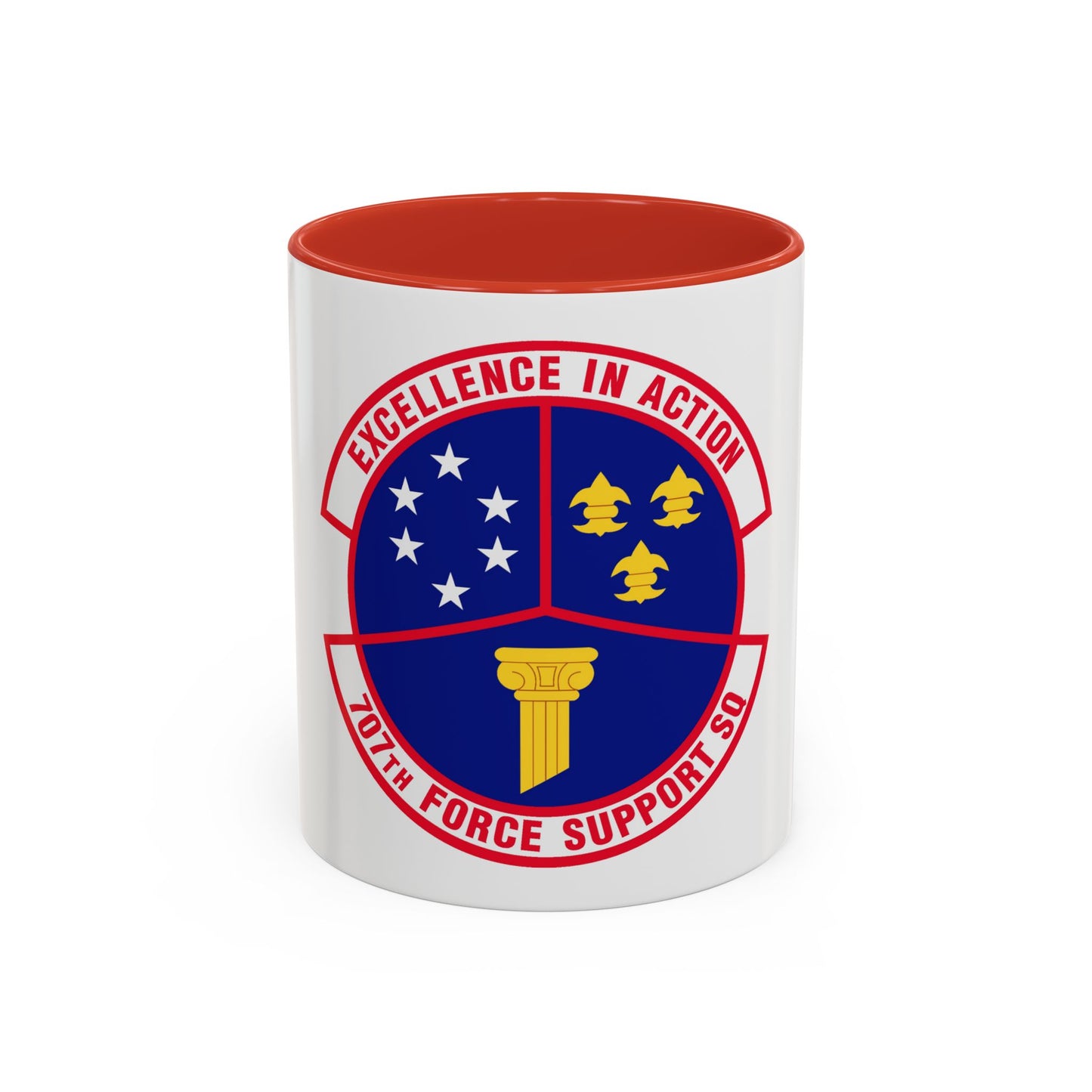 707 Force Support Squadron AFISRA (U.S. Air Force) Accent Coffee Mug