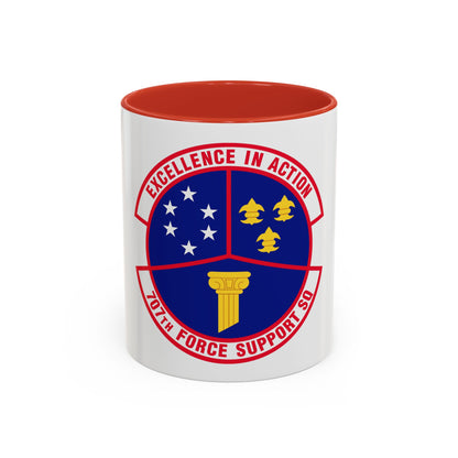 707 Force Support Squadron AFISRA (U.S. Air Force) Accent Coffee Mug