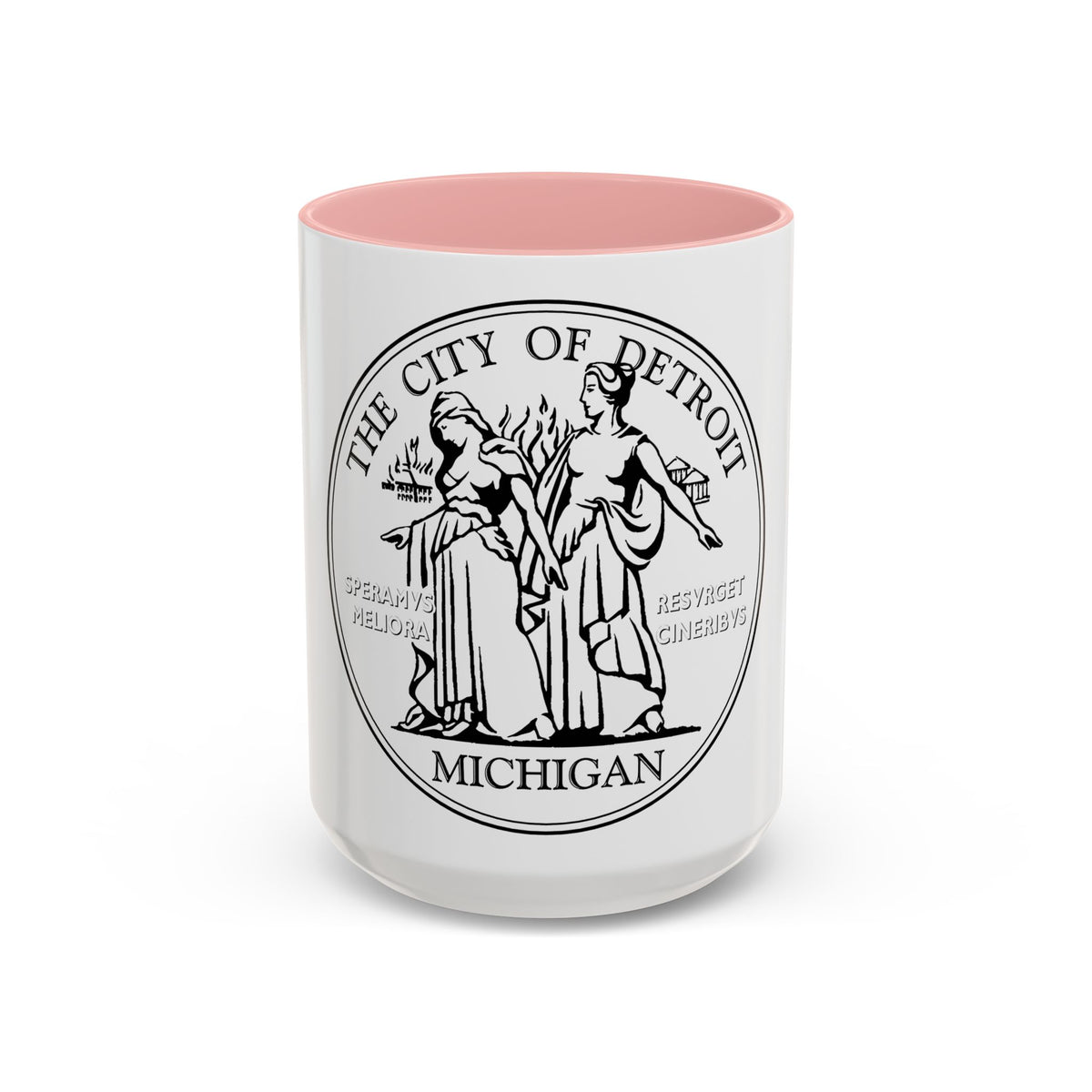 Seal of Detroit - Accent Coffee Mug